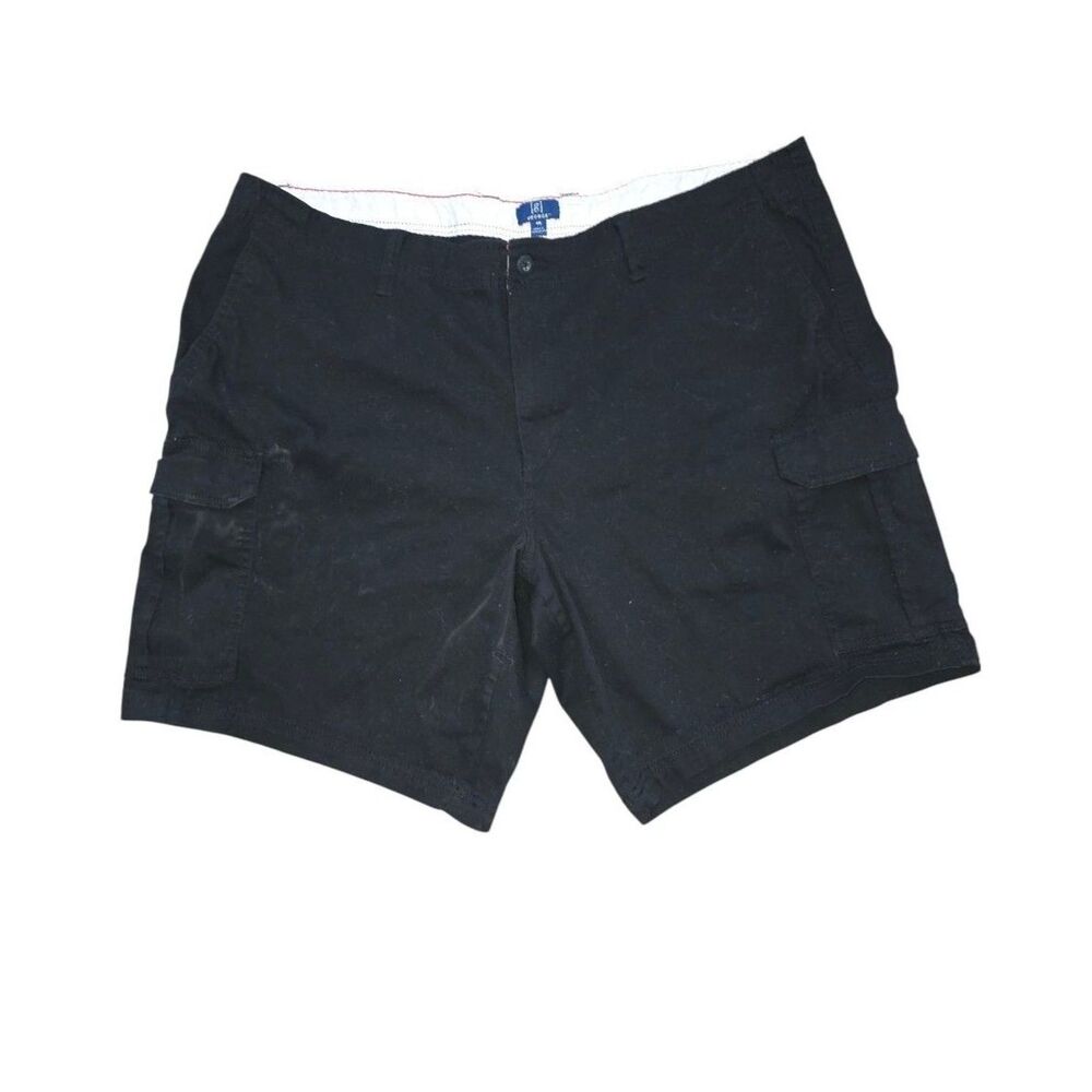 George Men's Cargo Shorts Size 46 Black Utility Outdoor Casual Big Tall